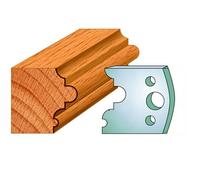 40mm Euro Spindle Moulder Cutters and Limiters - Profile 036 Profile Knives and Limiters (2 Knives and 2 Limiters) Made by Xcalibur Tooling