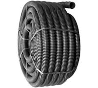 40MM EXTERNAL 32MM INTERNAL BORE X 50M BLACK ELECTRICAL FLEXIBLE CABLE DUCTING INCLUDING COUPLING & DRAW CORD DELIVERIES TO MAINLAND UK ONLY