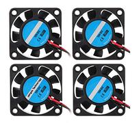 40Mm Fan, 12V Cooling Fan 12V 7000RPM 6.7CFM 4Pcs 3D Printer Assembly Part for High Speed Cooling Fan