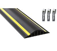 40mm High Garage Door Flood Barrier Threshold Kit 5.56m | Flexible PVC | Complete Kit Includes 3 Adhesives | GaraDry