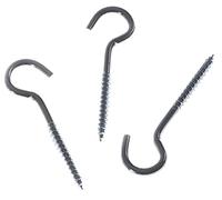 40mm Hooks Screw in Heavy Duty Steel Ceiling Cup Hook Hanging Eye Picture Outdoor Light(Pack of 8)