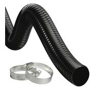 40mm Internal Diameter - 5 Metre Length Plus Hose Clips Anti Kink Corrugated Flexible Pond Hose Pipe for Pond Pumps and Filters