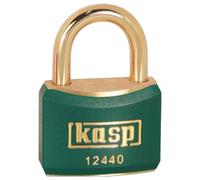 40mm Keyed Alike Padlock with Brass Shackle, Green - K12440GREA1