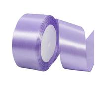 40mm Light Purple Satin Ribbon 22M ，Fabric Hair String Ribbon for Craft, Flower Bouquets, Gift Wrapping, Wedding, Bow Making and Valentines Christmas Decoration (Light Purple, 4CM)