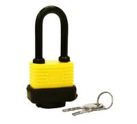 40mm Long Shackle Weatherproof Heavy Duty Laminated Steel Padlock Key Shed Door Rolson 66513