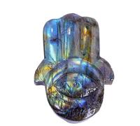 40mm Natural Labradorite Stone&Quartz Crystal Hand Carved Animal Figurine-Owl Fox Devil S Eye Butterfly Collectible Gift Home Decor,Devil S Eye