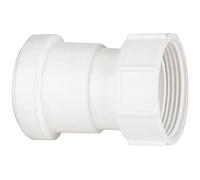 40MM P/F X 11/2" FI Threaded Adapt WP32W - POLYPIPE Push-Fit Waste 40mm Threaded Coupling BSP Female, White, WP32W White