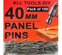 40mm Panel Pins (Choose Your Pack Size) Bright Steel Nails (100)