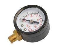 40mm Pool Filter Water Pressure Dials Hydraulic Pressure Gauge Meter Manometer 1/8" For Air Compressor Water Systems Industrial Meter