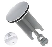 40mm Pop Up Sink Plug Replacement, Adjustable Height Rust-Proof and Durable Plastic Brass Construction, Ideal for Basin Lifting and Overflow Prevention, Universal Fit for Bathroom Sinks