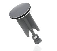 40mm Pop Up Sink Plug Replacement-Grey, Lever Arm Rod Operated Sink Plug, Chonphan Basin Waste Drain Plug, Adjustable, Chrome Brass, Height 66mm-83mm for Bathroom Washbasin Lavatory