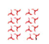 40mm Propeller 1635 3 PC 1.6X3.5X3 3 Hole 1mm 1.5mm Compatible With RC FPV Freestyle Tinywhoop Drones(Red)
