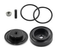 40mm Rear Wiper Delete Plug - Aluminium Alloy Tailgate Wiper Blank Cover Kit with O-Rings - Universal Rear Wiper Hole Cap for VW Caddy Audi A3 Golf Polo BMW 1 Series