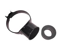 40mm Soil Pipe Black Strap Boss with Rubber Boss Adapter & Flexible Waste Pipe Rubber Boss Adapter