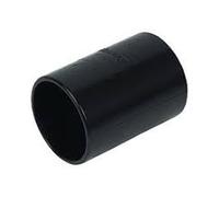 40mm Solvent Waste PVC Pipe Fitting Straight Coupling Adapter-Black (Pack of 5)