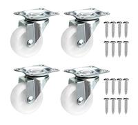40mm Swivel Castors 4PCS UP TO 80 KG, Heavy Duty Caster Wheels for Furniture, Equipment, Appliances, Carts, Chairs, Coffee Tables, Flower Pots