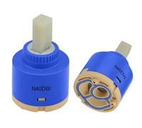 40mm Tap Cartridge Certification Ceramic Faucet Cartridge Mix Tap Inner Cartridge Replacement for Single Lever Tap, Monobloc Bathroom or Kitchen Mixer Taps