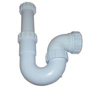 40mm Telescopic P Trap - 38mm Seal | Sink Waste Trap | 40mm Compression Waste Pipe Fitting | 1 1/2" Female Waste Grill Connection | Traps Gullies & Valves for Plumbing Installations
