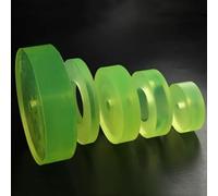 40mm Thick Polyurethane Shock Absorbing Cushion Pads - 10 Pack Durable Round PU Rubber Pads for Railway/Construction/Sports(75x12x40mm)