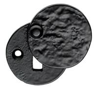 40mm Traditional Round Covered Escutcheon Lock Profile Black Antique