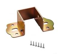 40mm U-Shape Bed Frame Bracket Rust Resistant Steel(gold 35mm) | 32mm width, galvanised cold-rolled steel, rust resistant, 90-degree angle, secure wooden rail connection