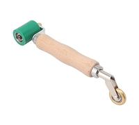 40mm Wallpaper Roller Seam Roller Steel, Wood Handle Silicone Seam Roller Dual Use Brass Wheel Flat Seam Roller for PVC TPO Welding (Green)(Size:Green)