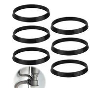 40mm Waste Pipe O Ring Seal, 6Pcs Kitchen Cone Rubber Washer Fittings Sealing Gasket 1 1/2 Inch Sink Drain Pipe Odour Trap Siphon