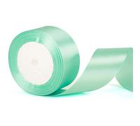 40mm Wide Teal Blue Satin Ribbon for Wedding Cars & Gift Wrapping