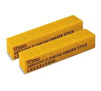 40mm x 40mm x 200mm Abrasive Cleaning Eraser Stick - 2 Packs for Cleaning Abrasive Sanding Belts & Sanding Discs Sandpaper Rough Tape, Skateboard and Shoes Natural Rubber Build, Yellow