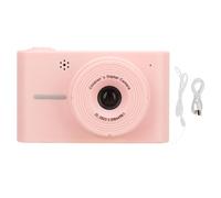 40MP 1080P Digital Camera, Dual Lens 8X Zoom IPS Screen Anti Shake Photo, Shoot Camera for Frame Filter Autofocus Selfie for Festive Gift (Light Red)