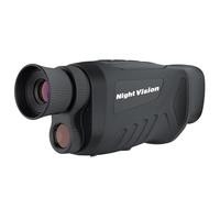 40MP 2.5K Infrared Telescope Digital Night-Vision Monocular 984ft Night-Vision Distance 6X Optical Magnification 8X Digital Zoom Observing and Recording(Nero)