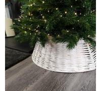 40Or58Cm Samuel Alexander Kd Willow Christmas Tree Skirt Wicker Rattan Medium White Wash