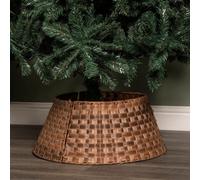 40Or58Cm Samuel Alexander Medium Kd Plastic Wicker Rattan Woven Christmas Tree Skirt In Brown