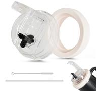 40oz Leakproof and Dustproof Lid for Stanley Cup, 40oz Tumbler Detachable Flip Straw Lid, Dual Drinking Spouts, No-Spill Lids Replacement Cup Accessories for Travel Gym Daily Use