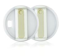 40oz Tumbler Lid for Stanley, Spill Proof Splash Resistant Tumbler Covers,Replacement cover for Stanley Cup Accessory(2 pack) (Beige, 40oz)