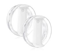40oz Tumbler Lid for Stanley, Spill Proof Splash Resistant Tumbler Covers,Replacement cover for Stanley Cup Accessory(2 pack) (White, 40oz)