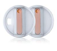 40oz Tumbler Lid for Stanley, Spill Proof Splash Resistant Tumbler Covers,Replacement cover for Stanley Cup Accessory(2 pack) (Pink, 40oz)