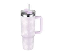 40oz Tumbler with Straw and Lid, Insulated Tumbler Stainless Steel Tumblers, Car Mug Outdoor Sports Travel Gift 40oz/1200ml Thermos Water Bottle - Purple Tie Dye