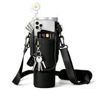 40oz Water Bottle Bag with strap,Compatible with stanley cup accessories | Compatible with 40 oz Hydro Flask, Cirkul, Yeti, Stanley Flip; wetsuit material; adjustable crossbody/shoulder accessory