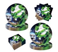 40Pack Ghostbusters Party Supplies include 20 plates, 20 napkins for the Ghostbusters Birthday party Decoration
