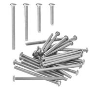 40Pack Mixed M3.5 Socket Screws, 35mm 40mm 50mm 75mm Long Electrical Machine Screws, Flat Head Assorted Screws for Light Switch and Plug Socket, Replacing Screws, Electrical Fixing Screws
