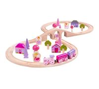 40pc Bigjigs Toys Fairy Figure Of Eight Wooden Train Set