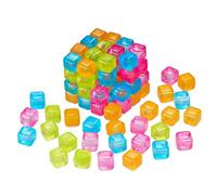 40pc Reusable Ice Cubes - Multicoloured Soft Gel Ice Blocks for Drinks - BPA-Free Food Grade Plastic - Perfect for Pride Parties, Kitchen, Bar & Outdoor Use