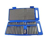 US PRO Tools 40pc Torx / Spline & Hex Bit Set 3/8" & 1/2" Drive Bit Holder