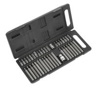 40pc TRX Star / Hex Key / Spline Socket Bit Set - 3/8" & 1/2" Square Drive Kit
