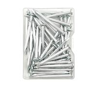 40Pcs 1-1/2 Inch White Zinc Plated Concrete Nails,Rust Resistant Masonry Nails for Concrete, Brick, Indoor and Light Outdoor Use
