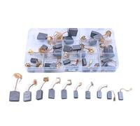 40pcs 10 Sizes Power Tools Motor Carbon Brushes Kit - Drills, Saws, Grinders etc