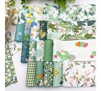 40Pcs 100% Cotton Fabric Jelly Roll Precut Quilting Strips 2.56x19.6in | Premium Precut Cotton Bundles, Vintage Floral Fabric Strips for Quilting, Easter DIY Sewing & Cottage Core Craft Projects