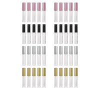 40pcs 10ml Lip Gloss Tubes with Brush Head Abs Refillable