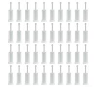 40Pcs 11mm Diameter Disposable Paint Strainer for Gravity Feed HVLP Spray, White Plastic Mesh Spray Filter Strainers to Effectively Remove